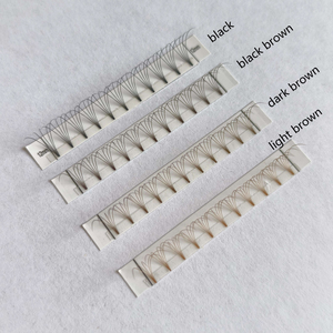 Ventagli per ciglia prefabbricati fatti a mano 5D 0.07mm ciglia prefabbricate ciglia C D arricciatura marrone scuro - Product Image 2