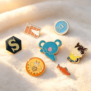 เข็มกลัดโลหะเคลือบเงาสูงแบบกำหนดเองสำหรับตกแต่งผ้าคลุมศีรษะฮิญาบ - Product Image 1