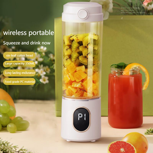 Nuevo Exprimidor Digital de 350 ml con Pantalla Digital, Vaso Portátil Inalámbrico para Jugos, Licuadora Eléctrica Multifunción para Frutas y Verduras con Correa - Product Image 4