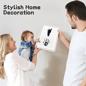 Kit d'impression sans encre pour cartes de développement de bébé avec options d'empreintes de mains, de pieds et de pattes de chien, 5 couleurs, matériau <span class=keywords><strong>carton</strong></span> - Product Image 2