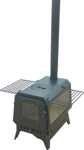 Barbecue au charbon de bois pliable, portable, léger, coupe-vent, manuel, en acier inoxydable, facile à nettoyer, style européen simple, pour le camping - Product Image 2