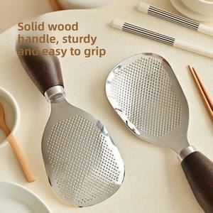 304 Stainless Steel Classic <b>Rice</b> <b>Cooker</b> Ladle with Wooden Handle Thickened Heat-Resistant Design Durable Non-Toxic for Party Use - Product Image 5