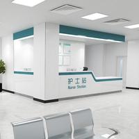 Station de guidage médicale en bois en forme de L, design moderne, comptoir de service hospitalier, bureau à domicile, multifonctionnel, écologique