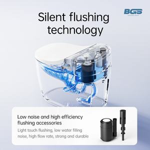 Toilette Smart per cani con lettiera quadrata con controllo remoto Dispenser sapone comodino casa per servizi igienici design interruttore - Product Image 4