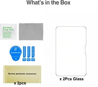 Lot de 2 protections d'écran en verre trempé HD transparent pour iPad A16 2025 11e/10e génération 10,9 pouces Air 2026 Pro 11 avec emballage