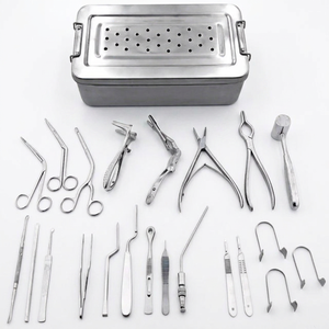 Endochoice - Juego de Instrumentos de Septoplastia Manuales de Acero Inoxidable de Alta Calidad, 33 Piezas, con Casete de Esterilización Quirúrgica - Product Image 1