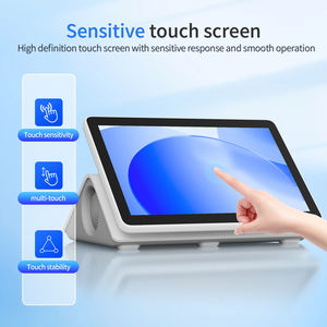 Terminal POS Android 10.0 de 10.1 Pulgadas, Elegante y Blanco, Pantalla Táctil Capacitiva, Bluetooth 5.2, USB 3.0, para Punto de Venta en Comercios, con Lector de Códigos de Barras - Product Image 4