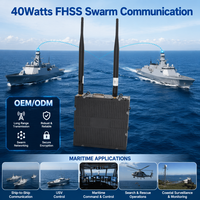 Système de transmission réseau par relais Swarm Communication F359 40 Watts, système tactique sans pilote, bande passante 20 MHz, liaison radio vidéo UAV