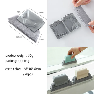 Brosse de nettoyage magique pour fenêtre, brosse de nettoyage de rainure de fenêtre, brosses de nettoyage à main pour les lacunes, lignes de carrelage, obturateur de voiture - Product Image 3