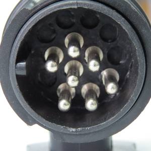 Adaptador de conector de <span class=keywords><strong>remolque</strong></span> de 12 y <span class=keywords><strong>13</strong></span> V Pines, cambio a 7 pines, con <span class=keywords><strong>enchufe</strong></span> de <span class=keywords><strong>remolque</strong></span> de metal de <span class=keywords><strong>13</strong></span> vías - Product Image 1