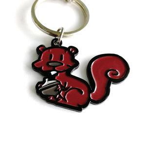 Llaveros de Metal Personalizados de Campos Do <span class=keywords><strong>Jordao</strong></span>, Recuerdos con Múltiples Dijes de Ardilla y Hoja de Arce, Logotipo Personalizado - Product Image 4