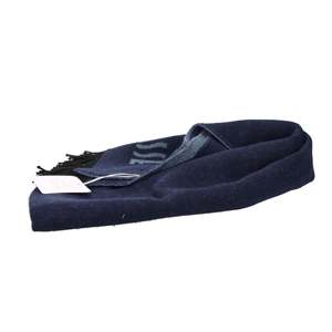 Écharpe pour femme Alviero Martini, bleue, tricotée avec des franges - Product Image 2