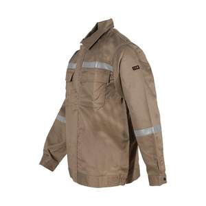 Combinaison <span class=keywords><strong>de</strong></span> travail <span class=keywords><strong>de</strong></span> sécurité industrielle ANSI NFPA2112, kaki, multi-poches, veste FR, pantalon cargo, <span class=keywords><strong>tenue</strong></span> avec bande réfléchissante - Product Image 2