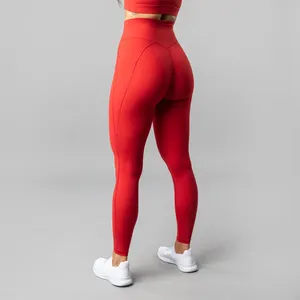 Donne di Nylon Compressione Spandex Pantaloni di Yoga Sublimazione Sottile di Forma Fisica di Stampa di Marchio Legging