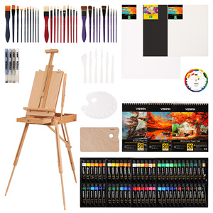 VISWIN Ensemble de dessins supporto avec, pinceau, tube s huile, matelas aquarelle, toile, psle, couteau - Product Image 1