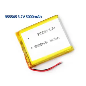 SUN EASE factory made 965565 5000mah 3.7v laptop battery for sale lipo battery with PCM and wires battery 3.7 v 5000mah