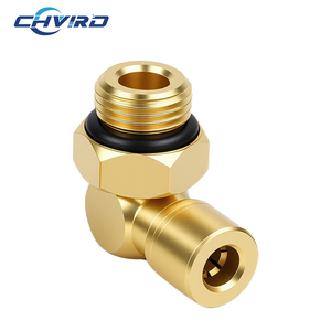 Raccord de tuyau de gaz pour accessoires de soupape solénoïde de cylindre de machine d'impression <span class=keywords><strong>EISELE</strong></span> Raccord rotatif en cuivre AD4-6L-9.5 - Product Image 2