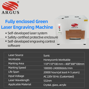 <span class=keywords><strong>ARGUS</strong></span> 2D/3D machine à graver au laser vert laser cristal pour graver sous la surface impression intérieure sur photo cristal verre acrylique - Product Image 3
