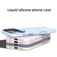 Coque de téléphone HMJ en silicone véritable givré magnétique souple, de luxe, antichoc, couleur unie pour iPhone 17 Pro Max