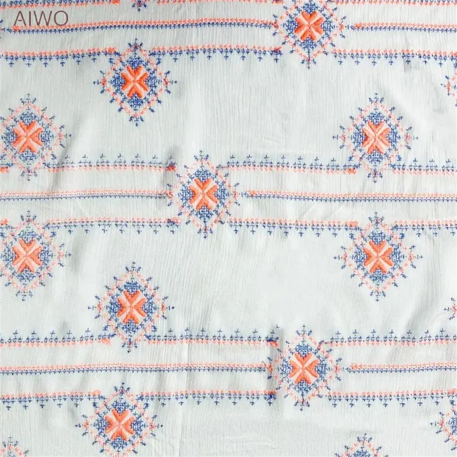 AIWO Traced Cloth Stitch Stickerei Stoff Stitch Fabric Broderie