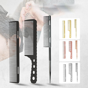 Peignes de coiffure professionnels <span class=keywords><strong>pour</strong></span> salon, ensembles de 3 pièces, peigne à cheveux <span class=keywords><strong>pour</strong></span> femmes, peigne à cheveux en aluminium <span class=keywords><strong>pour</strong></span> hommes - Product Image 1