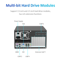 Serveur industriel en rack 2U 3U 4U 5U, boîtier intégré pour ordinateur de bureau industriel I3 I5 I7, châssis réseau IPC