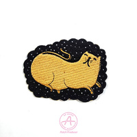Support thermoscellé écologique appliqué à la main personnalisation Mbossd Laser Cut Border Broderie Patch