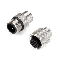 Soudure femelle codée M12 a 6Pin pour câble, soudure de prise de codage M12 a 6pin, connecteur M12 6pin