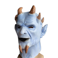 Sin of Pride hexagone démon masque réaliste Superbia pleine tête diable couvre-chef Halloween effrayant masque en Latex horreur Cosplay accessoires