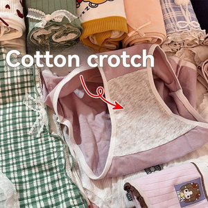 <span class=keywords><strong>Slip</strong></span> da <span class=keywords><strong>Donna</strong></span> in Puro Cotone Multi-Stile a Prezzi Scontati, Taglie M <span class=keywords><strong>L</strong></span> XL per Giovani Donne, Traspiranti con Motivi Assortiti - Product Image 3