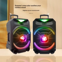 Haut-parleur Bluetooth portable 15 pouces pour extérieur, en gros, avec subwoofer haute puissance et volume sonore élevé, pour audio domestique sans fil