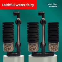 Filtro de Esponja de Doble Capa Antiescape Neumático de Succión para Acuarios de Agua Dulce y Salada, Ecológico