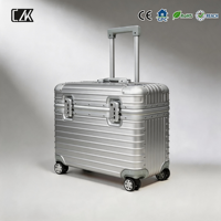 Valise de pilote entièrement en aluminium 16/18/20 pouces, bagage de voyage, ensemble de valises cabine OEM ODM