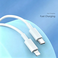 Câble USB-C vers 8 broches PD 30W, charge rapide et synchronisation des données, TPE Type-C pour iPhone 8 11 12 13 14 Pro Max iPad Tablette, 2M 3, Vente en gros