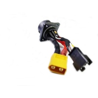 Câble noir personnalisé en usine XT60 XT90 Femelle M20 M25 Prise ronde 5 broches Isolation en PVC silicone gratuite pour l'alimentation et le signal automobile