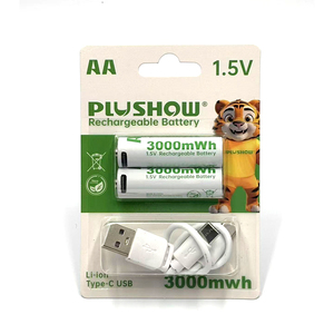 充電式バッテリーUSBケーブル付き1100mwhワイヤレスマウス、おもちゃ、リモコン<span class=keywords><strong>1</strong></span>.5V充電式バッテリー - Product Image 1