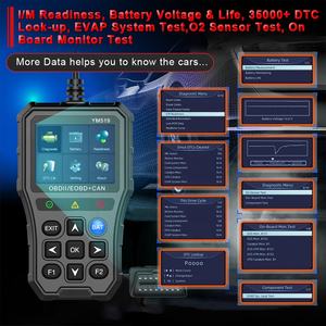 12V Motor Analyzer Diagnostische Tool Ym519 Obdii Auto Elektrische Obd2 Code Lezer Voor Auto Batterij Power - Product Image 4