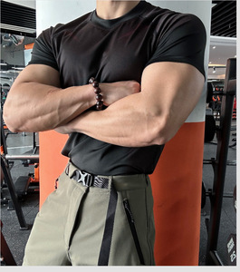 Camiseta de Compresión para Hombre, Transpirable, Absorbe la Humedad, Diseño con Contorno Muscular, Estampado, Elástica, Ajustada, Deportiva - Product Image 6