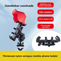 Nouveau support de téléphone universel pour moto/trottinette électrique, à fixer sur le guidon, en plastique BC.7C, support de navigation, fixation pour casque
