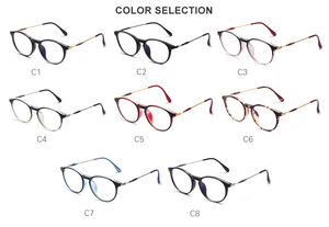 <span class=keywords><strong>SKYWAY</strong></span>-gafas ópticas de diseño para hombre y mujer, redonda TR90 montura completa, con bloqueo de luz azul - Product Image 2