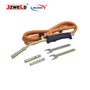 Torche de chauffage au propane LPG JZWELD en laiton à col de cygne avec tuyau et kit de réparation AC 220V - Product Image 3