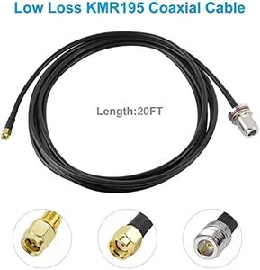 5.8dbi không thấm nước sợi thủy tinh ăng ten cho Lora 915MHz 20ft tổn thất thấp kmr195 Cáp meshtastic lora32 915MHz Lora thông tin liên lạc - Product Image 4