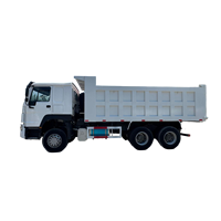 Camion lourd diesel d'occasion Sinotruk Howo 6X4 remis à neuf, conduite à gauche, caméra arrière, petit camion à benne basculante à vendre