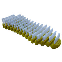 Brosse de nettoyage et d'entretien industrielle OEM flexible en nylon et fil métallique pour haltères de salle de sport