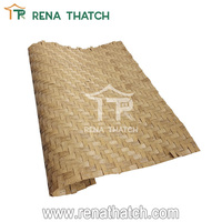 Tapis en paille tressée pour plafond de maison, protection UV, tapis synthétique en bambou, tapis en herbe tissée, bambou artificiel tissé