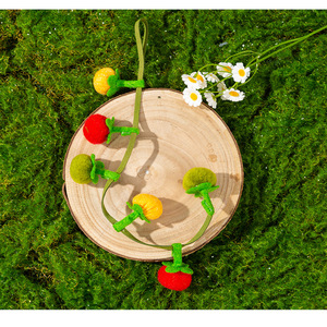 Giocattolo per Gatti con Corda di Cotone, Erba Gatta, Campanello e Accessorio Inclinabile a Forma di Cachi o Pomodoro - Product Image 6