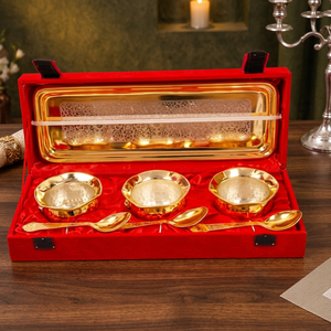 Frutero y Tazón para Servir Ovalados de Estilo Clásico, Chapados en Oro, Más Vendidos - Product Image 2