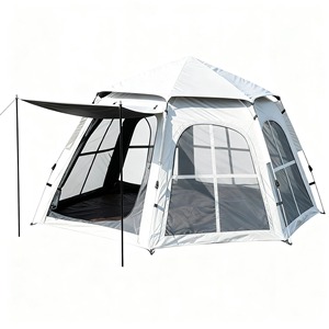 Carpa Familiar para Acampar, Apertura Automática Rápida, Una Habitación, Oxford 210D Impermeable, 1000-1500 mm, Glamping para las Cuatro Estaciones, Gran Espacio - Product Image 1
