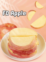 Gefreeze-droogde appelschijfjes Gefreeze-droogde appels Conservering Bulk Gefreeze-droogd fruit Gezonde snacks Gefreeze-droogde appel met schil