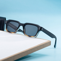 Lunettes de soleil carrées souples personnalisées avec logo rétro Partagas, protection UV400, pour hommes